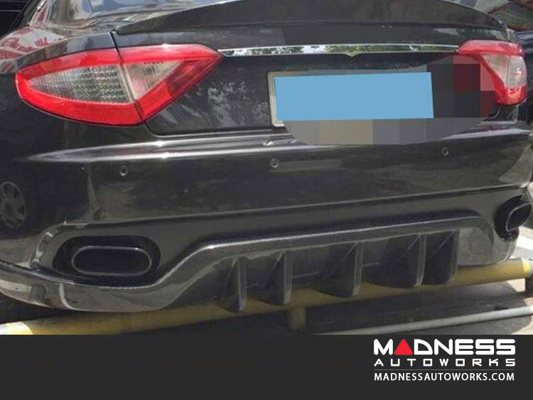 Maserati GranTurismo Convertible Rear Bumper Lip - Carbon Fiber - 2-Door